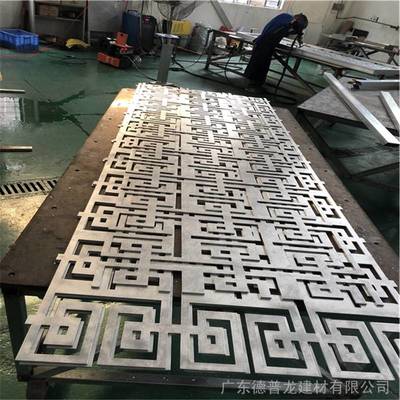 回字形3.0mm鏤空雕刻鋁單板加工廠家